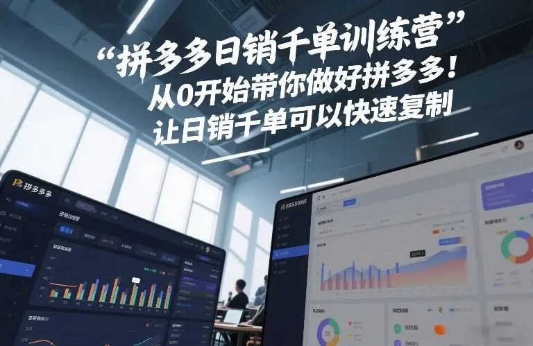 【精】白凤电商·拼多多日销千单训练营，从0开始带你做好拼多多，让日销千单可以快速复制(更新26年2月)