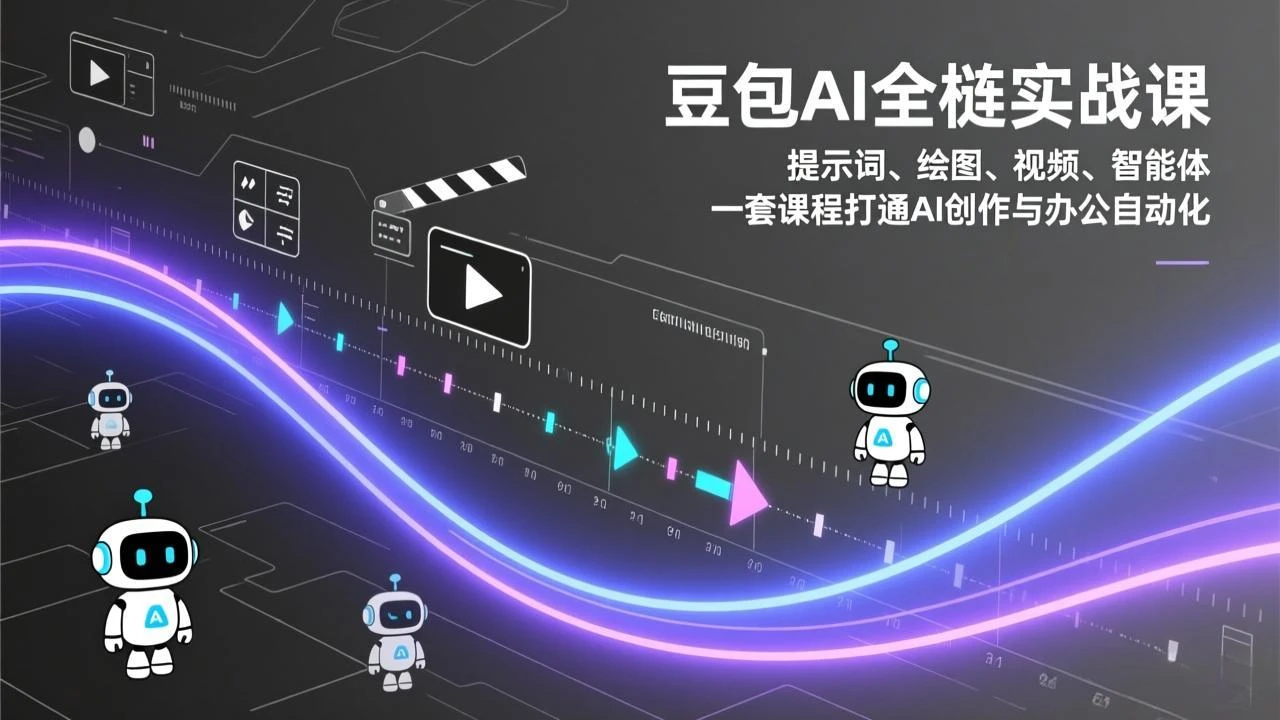 【精】豆包AI全栈实战课-更新:提示词、绘图、视频、智能体,一套课程打通AI创作与办公自动化 【精】豆包AI全栈实战课-更新:提示词、绘图、视频、智能体,一套课程打通AI创作与办公自动化