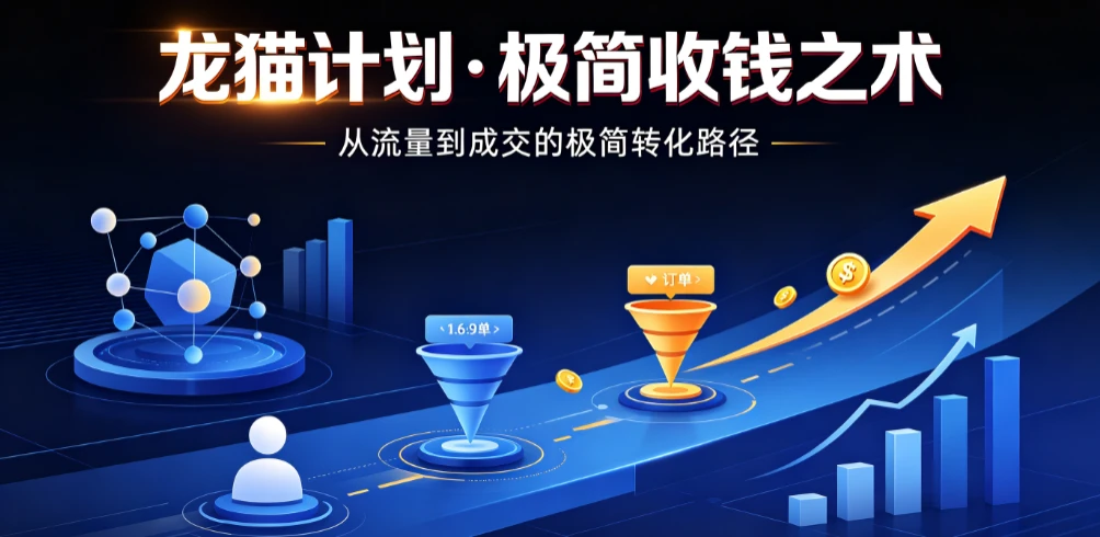 【精】龙猫计划·极简收钱之术，从流量到成交的极简转化路径（价值3980元）
