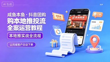 咸鱼本鱼·抖音团购本地推投流全案运营教程